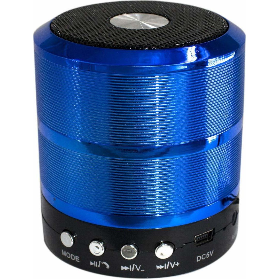 WS-887 Ηχείο Bluetooth 3W με Ραδιόφωνο και Διάρκεια Μπαταρίας έως 6 ώρες Μπλε