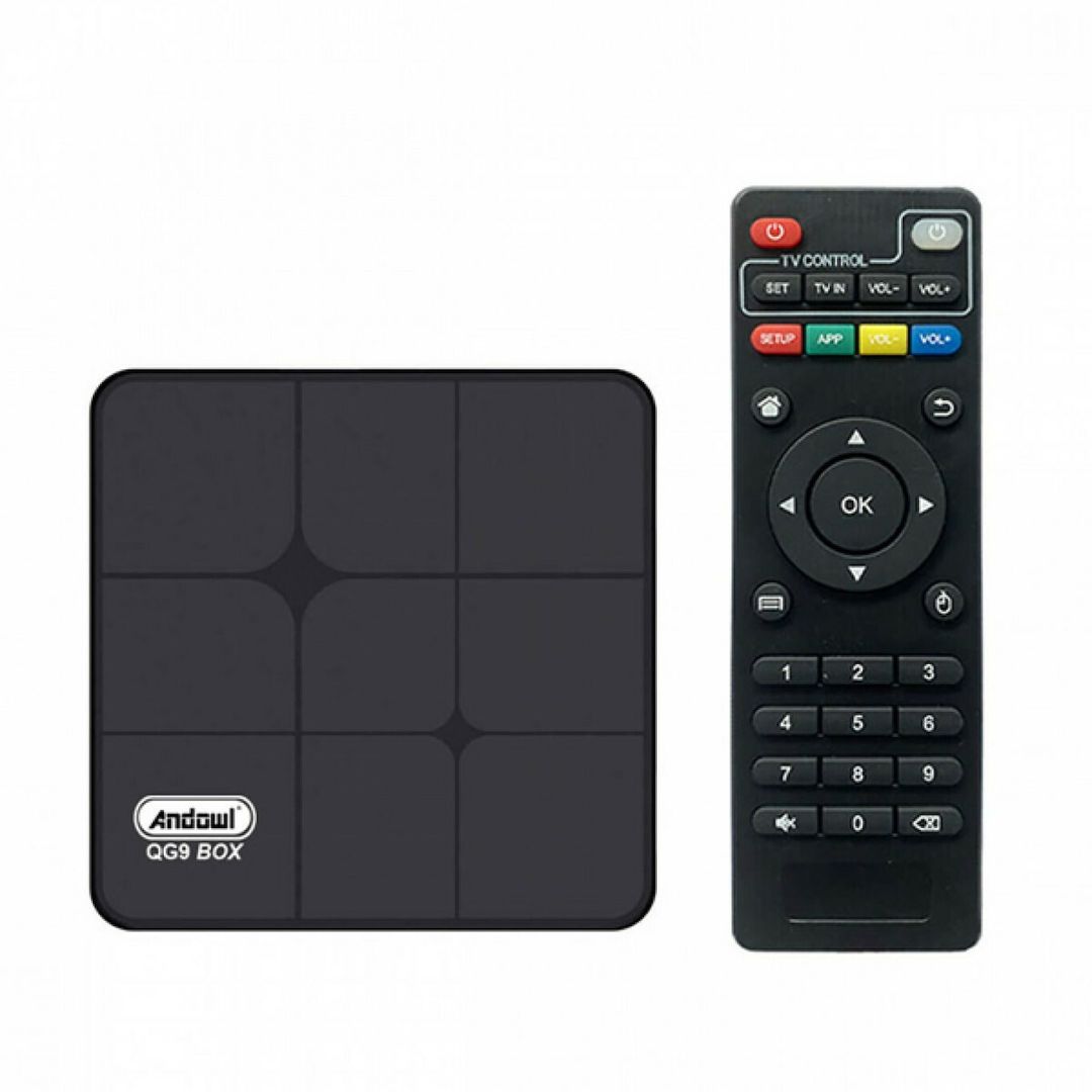 Andowl TV Box QG9 4K UHD με WiFi USB 2.0 / USB 3.0 4GB RAM και 64GB Αποθηκευτικό Χώρο με Λειτουργικό Android 10.0