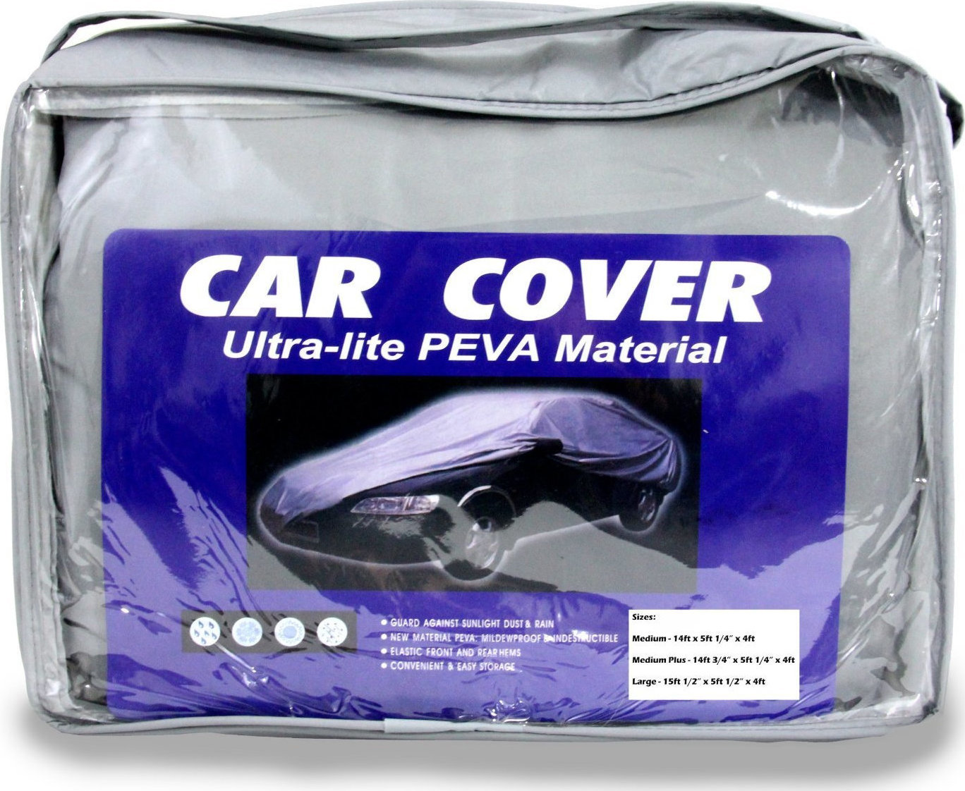 Cover Ultra-Lite Peva Material Κουκούλα Αυτοκινήτου με Τσάντα Μεταφοράς 430x160x120cm Medium