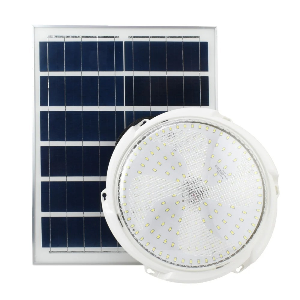 Επιτοίχιο Ηλιακό Φωτιστικό 200W Ψυχρό Λευκό 6500K με Φωτοκύτταρο και Τηλεχειριστήριο IP54 FO-11-05