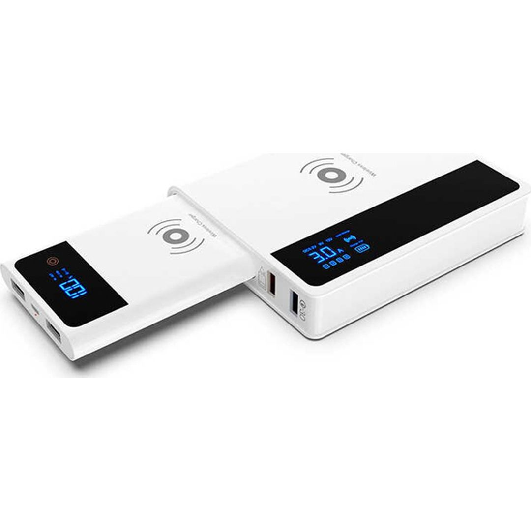 Crony YC-008 Power Bank 5000mAh με 2 Θύρες USB-A Quick Charge 3.0 Λευκό