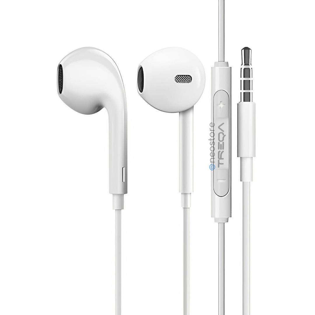 Treqa EP-752 Earbuds Handsfree με Βύσμα 3.5mm Λευκό