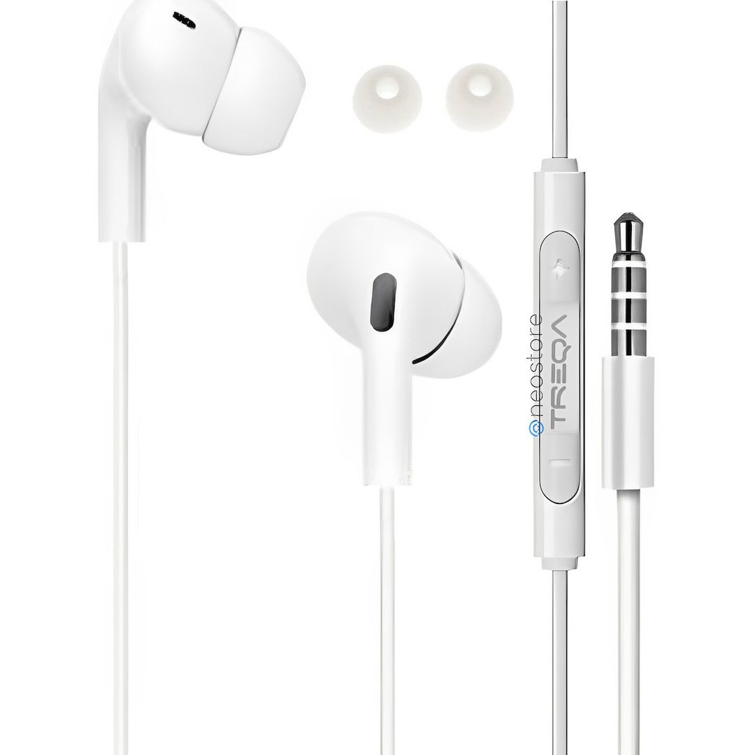 Treqa EP-755 In-ear Handsfree με Βύσμα 3.5mm Λευκό