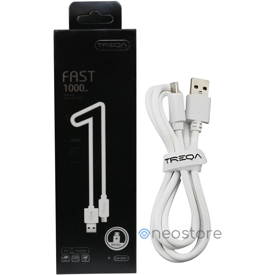 Treqa CA-8061 USB 3.0 to micro USB Cable Λευκό 1m (101231)