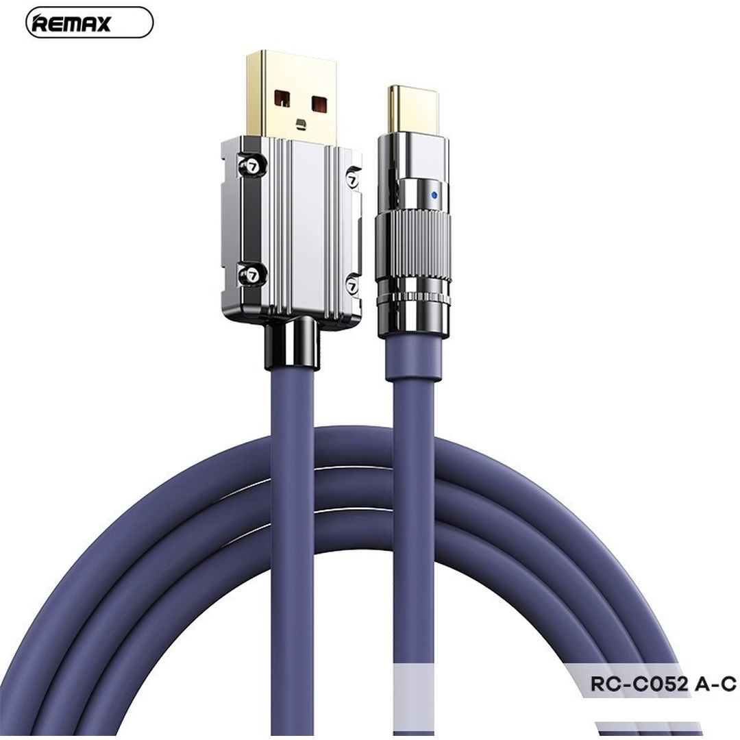 Remax USB 3.0 Cable USB-C male - 66W Μωβ 1.2m (RC-C052)