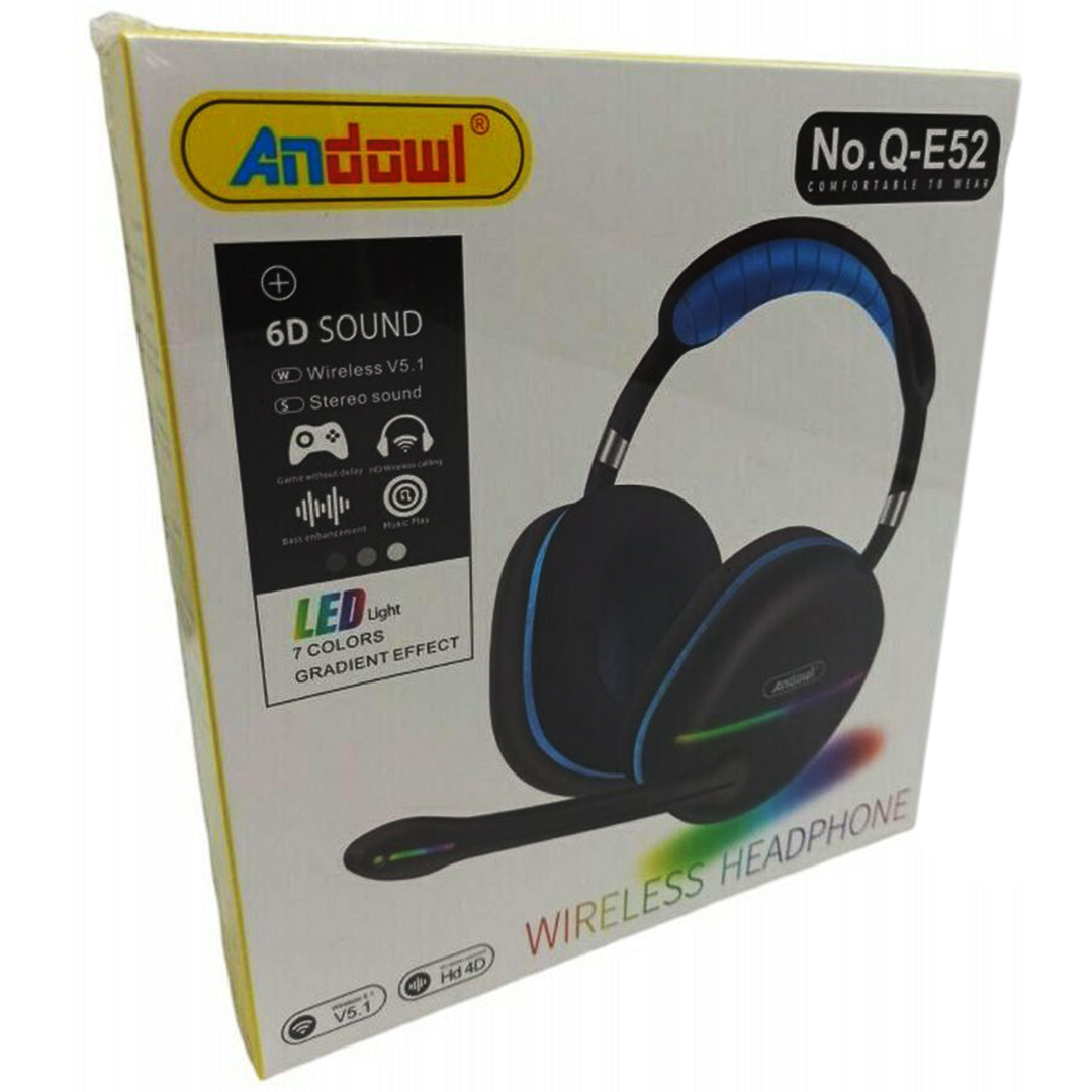 Andowl Q-E52 Ασύρματο Over Ear Gaming Headset με σύνδεση USB