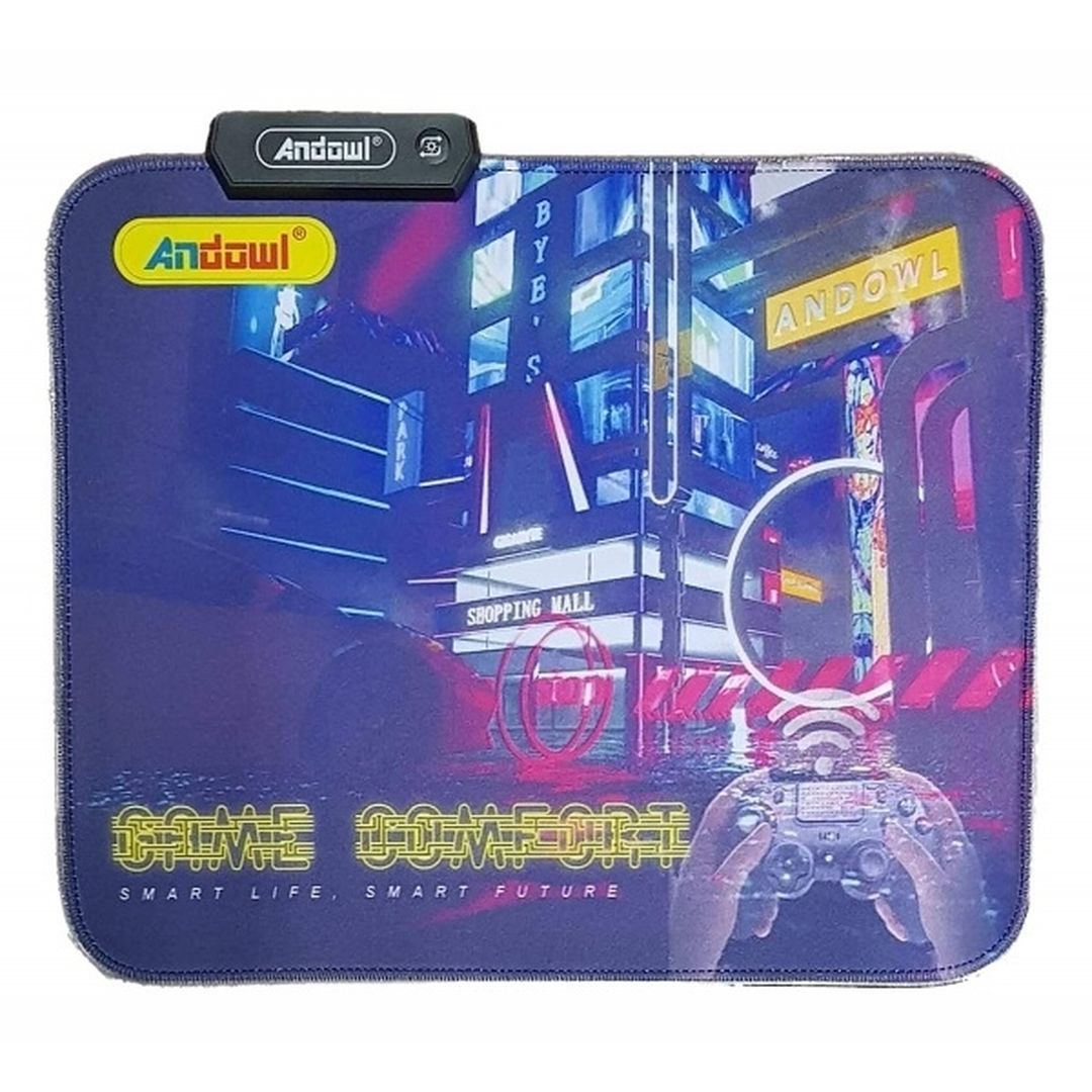 Andowl Q-R20 Gaming Mouse Pad 250mm με RGB Φωτισμό