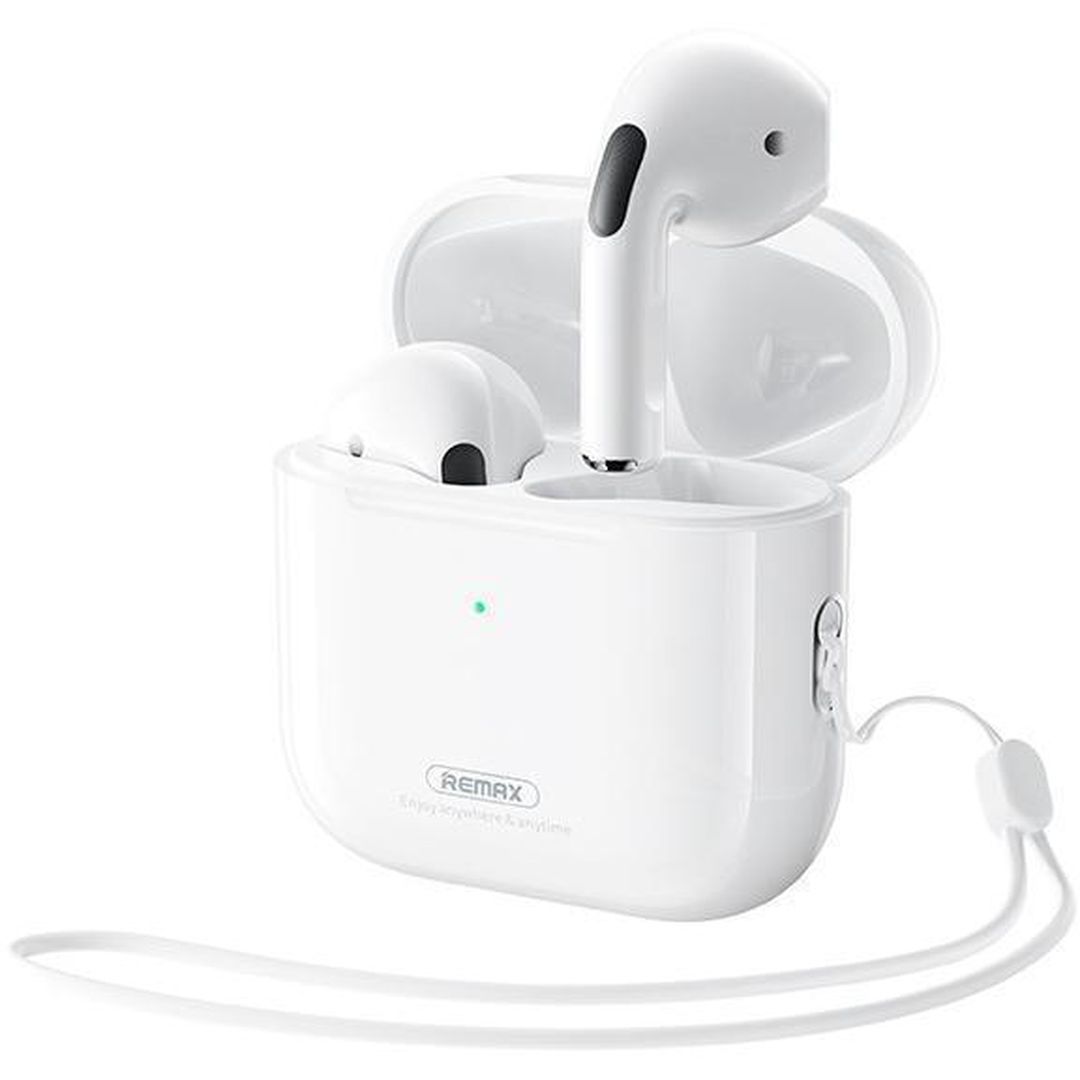 Remax Cozybuds W6 Bluetooth Handsfree Ακουστικά με Θήκη Φόρτισης Λευκά