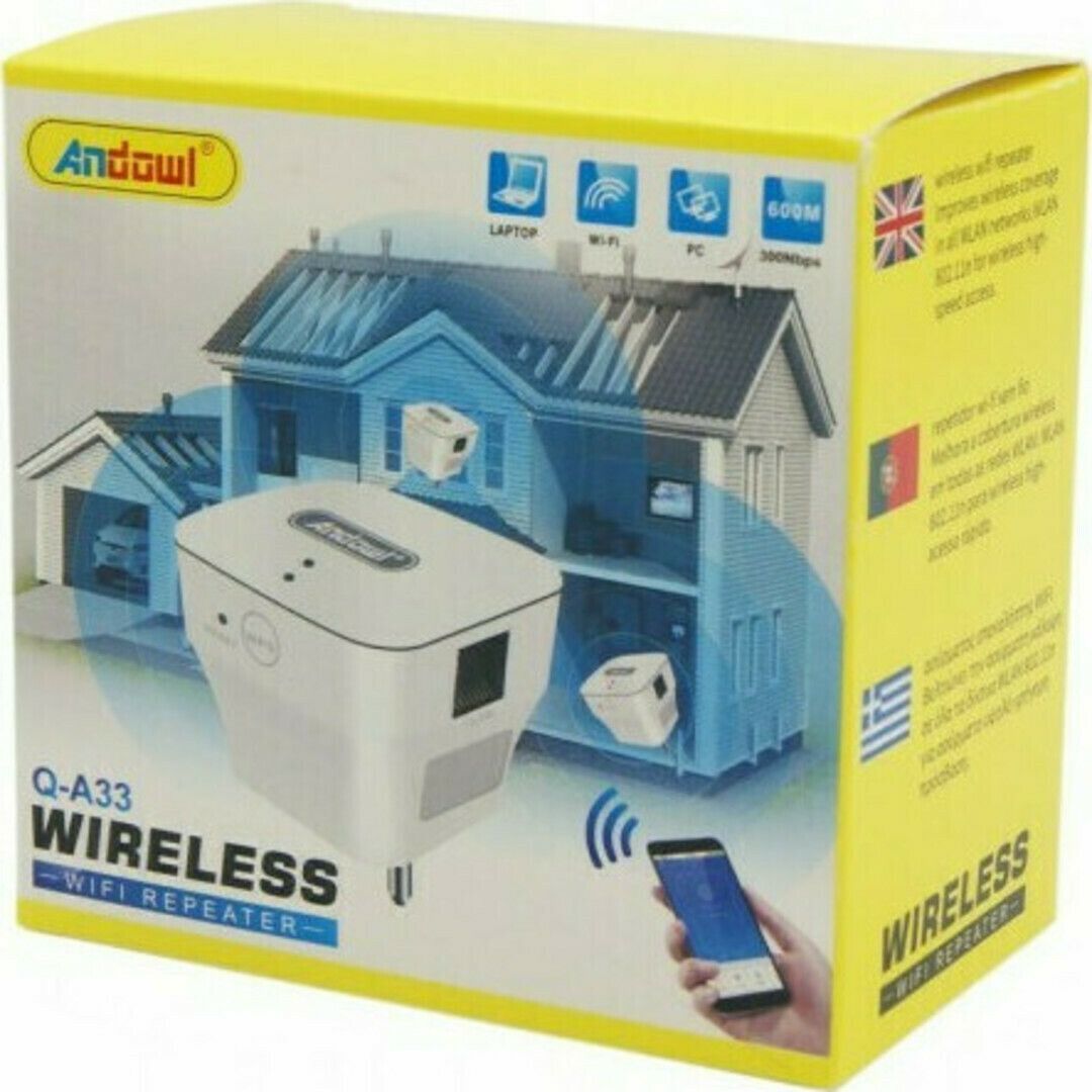 Andowl Q-A33 WiFi Extender Single Band (2.4GHz) 300Mbps