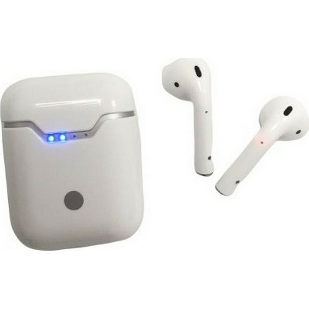 Q9L Earbud Bluetooth Handsfree Ακουστικά με Θήκη Φόρτισης Λευκά