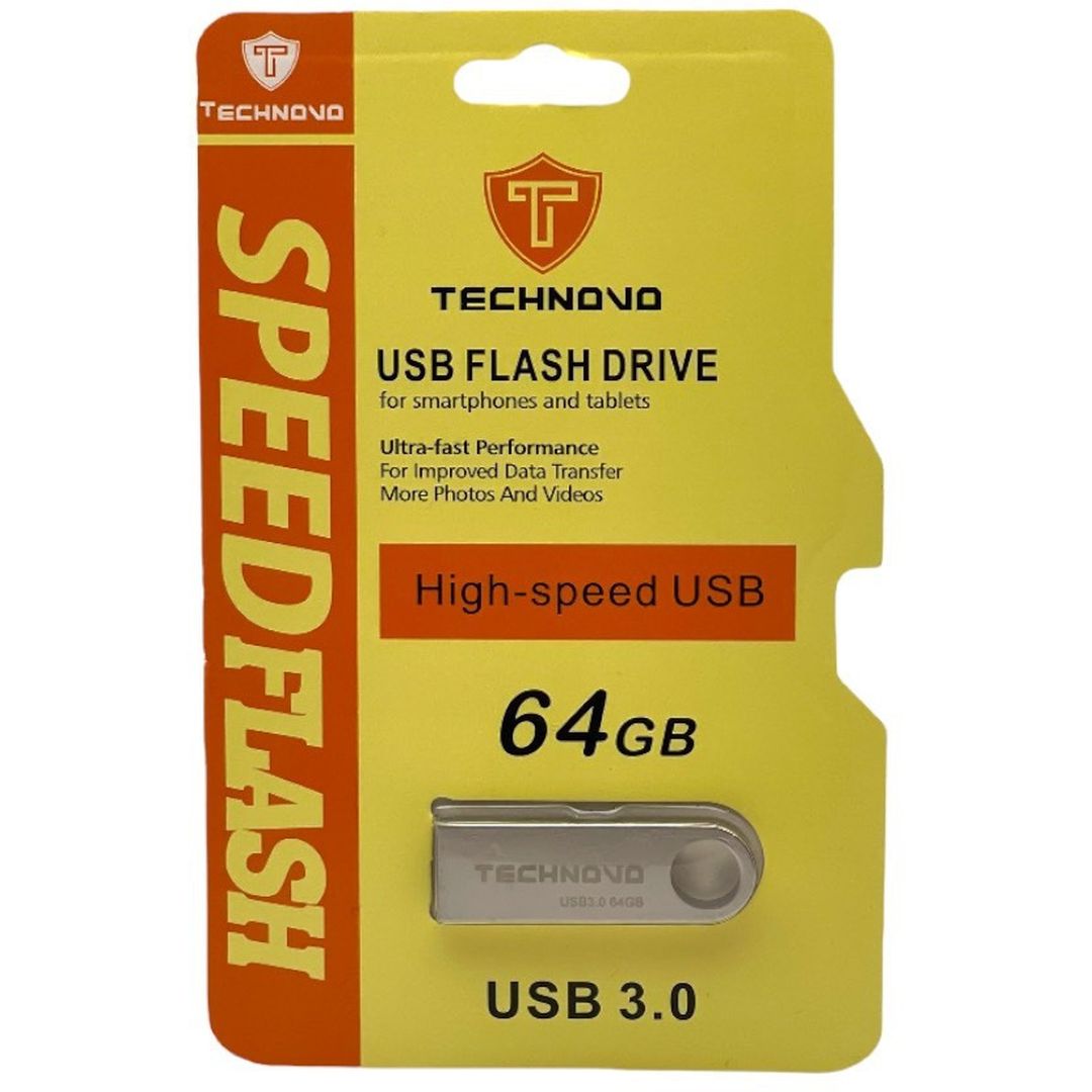 Technovo 64GB USB 3.0 Stick Ασημί