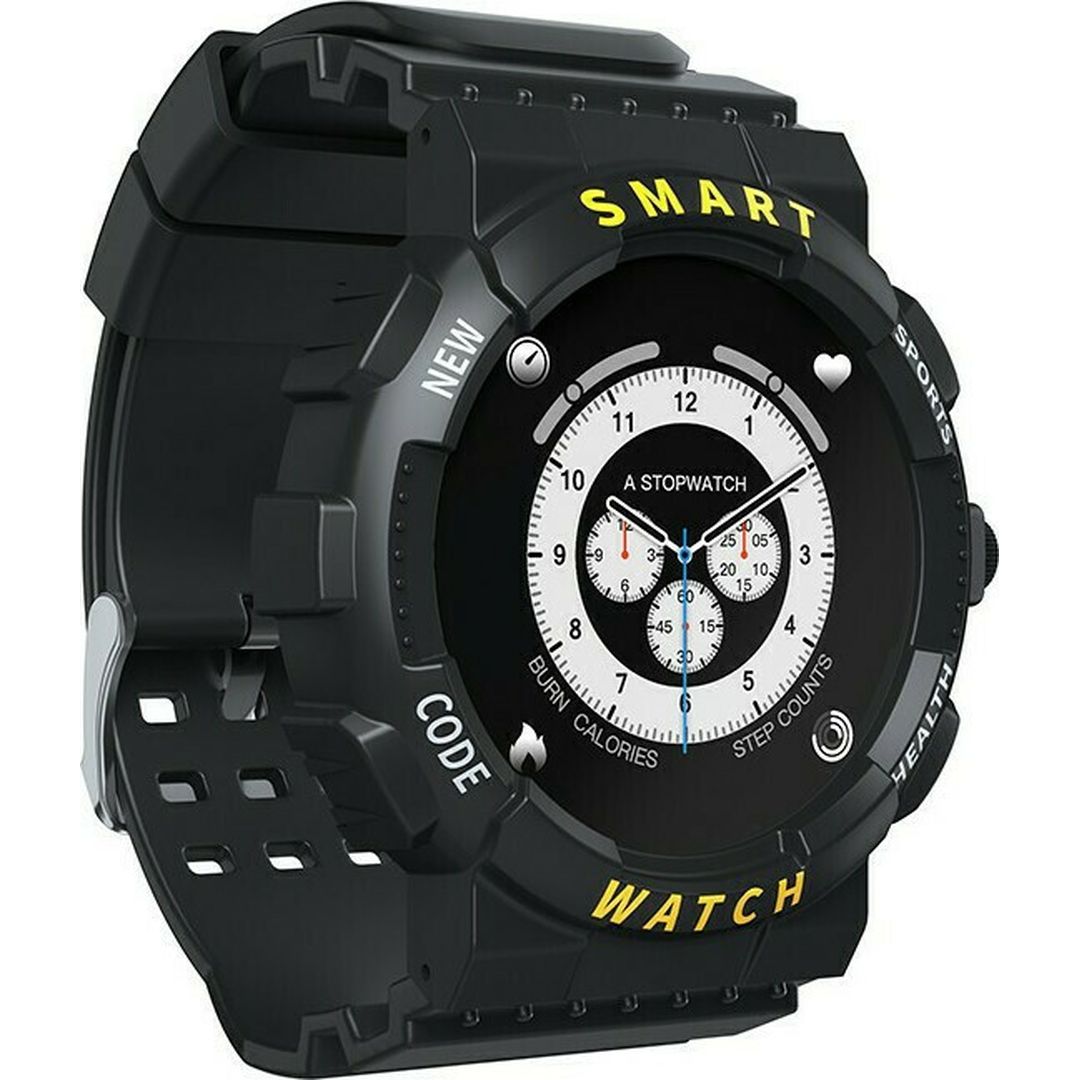 Z19 Αδιάβροχο Smartwatch με Παλμογράφο (Μαύρο)