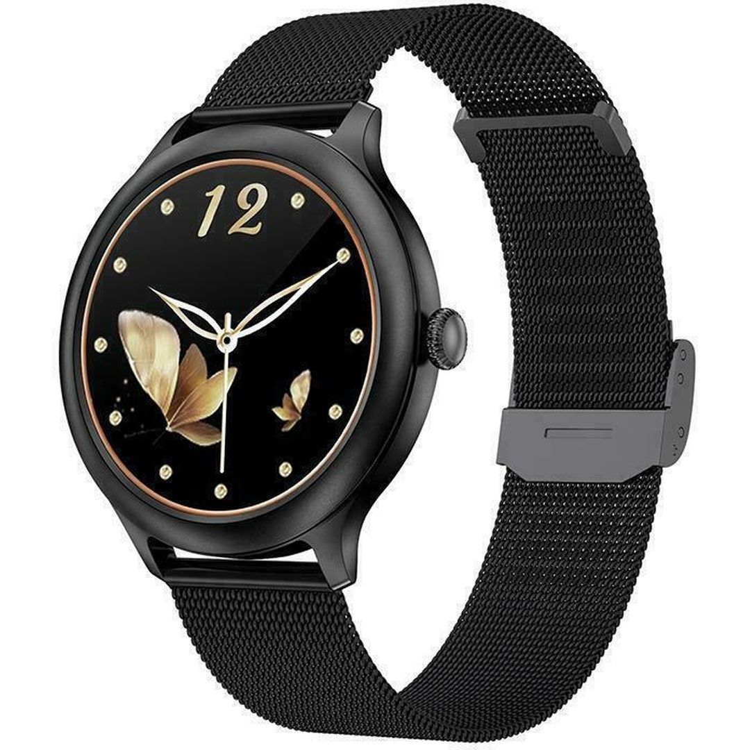 DK19 Aluminium 49mm Smartwatch με Παλμογράφο (Μαύρο)
