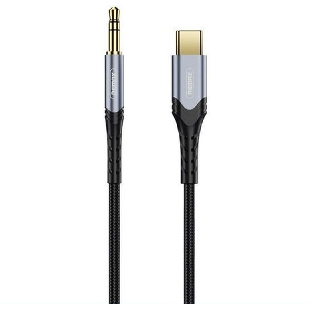 Remax RC-C015A Braided USB 2.0 Cable USB-C male - 3.5mm male Γκρι 1m