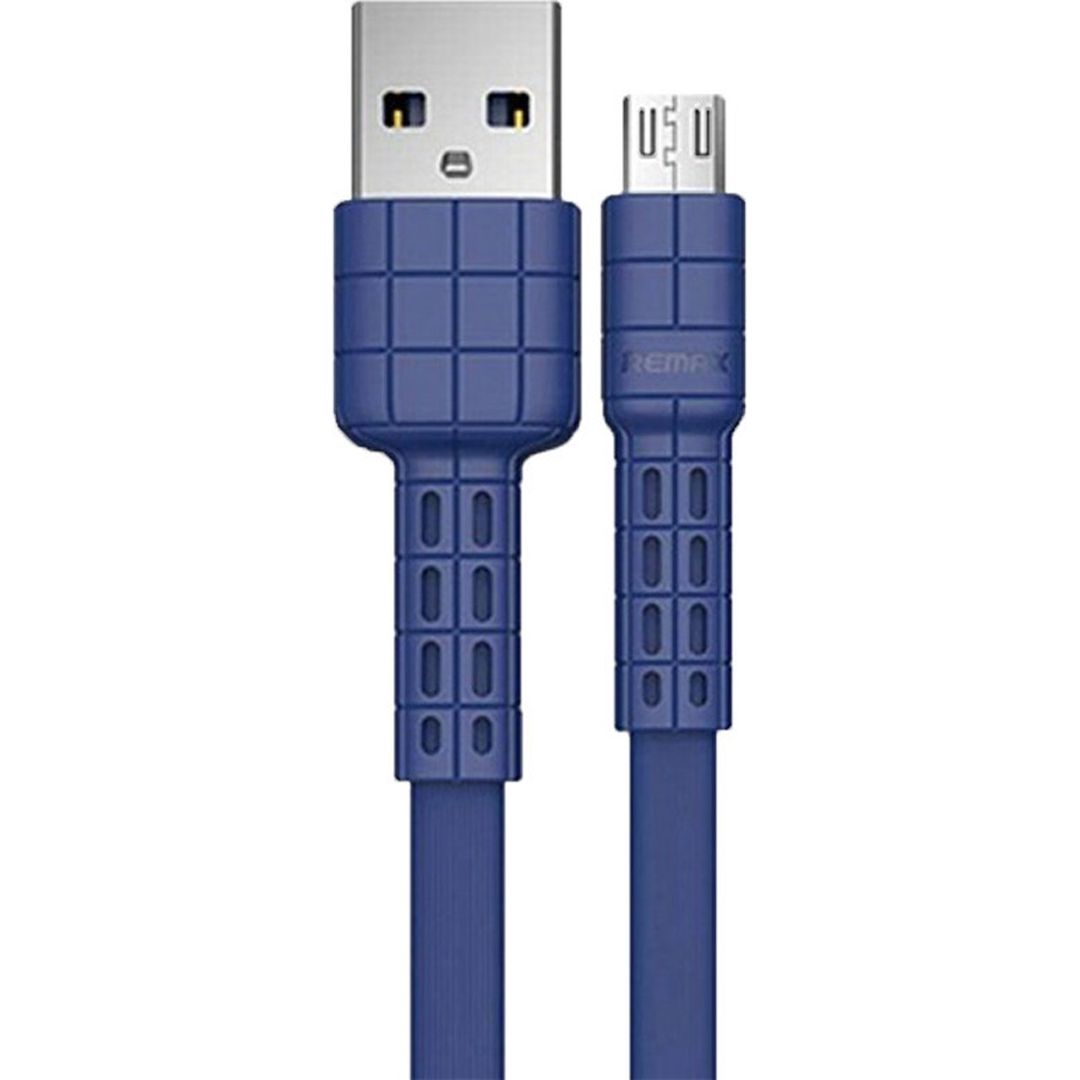 Remax Flat USB 2.0 to micro USB Cable Μπλε 1m (Armor)