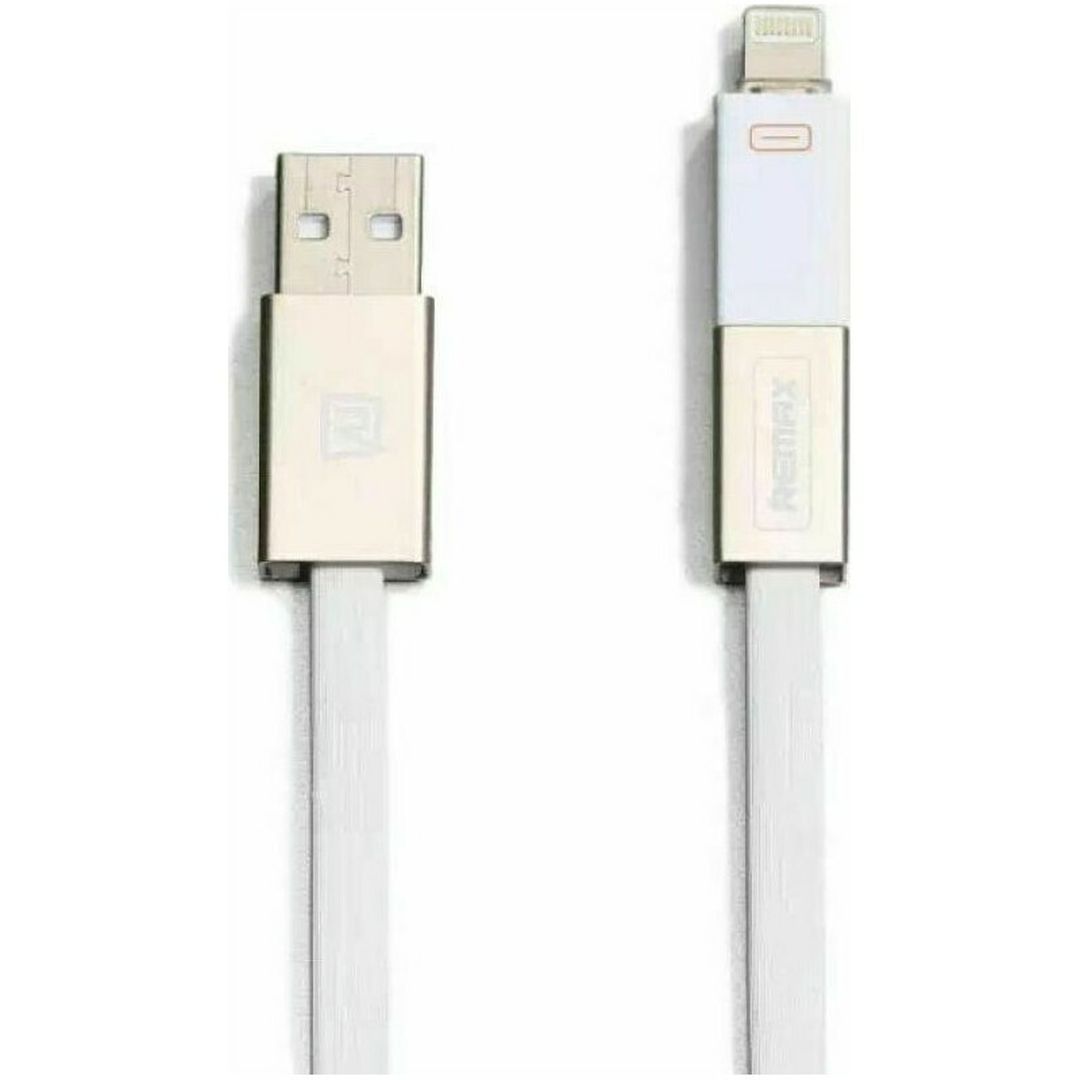 Remax RC-026T Flat USB to Lightning Cable Λευκό 1m