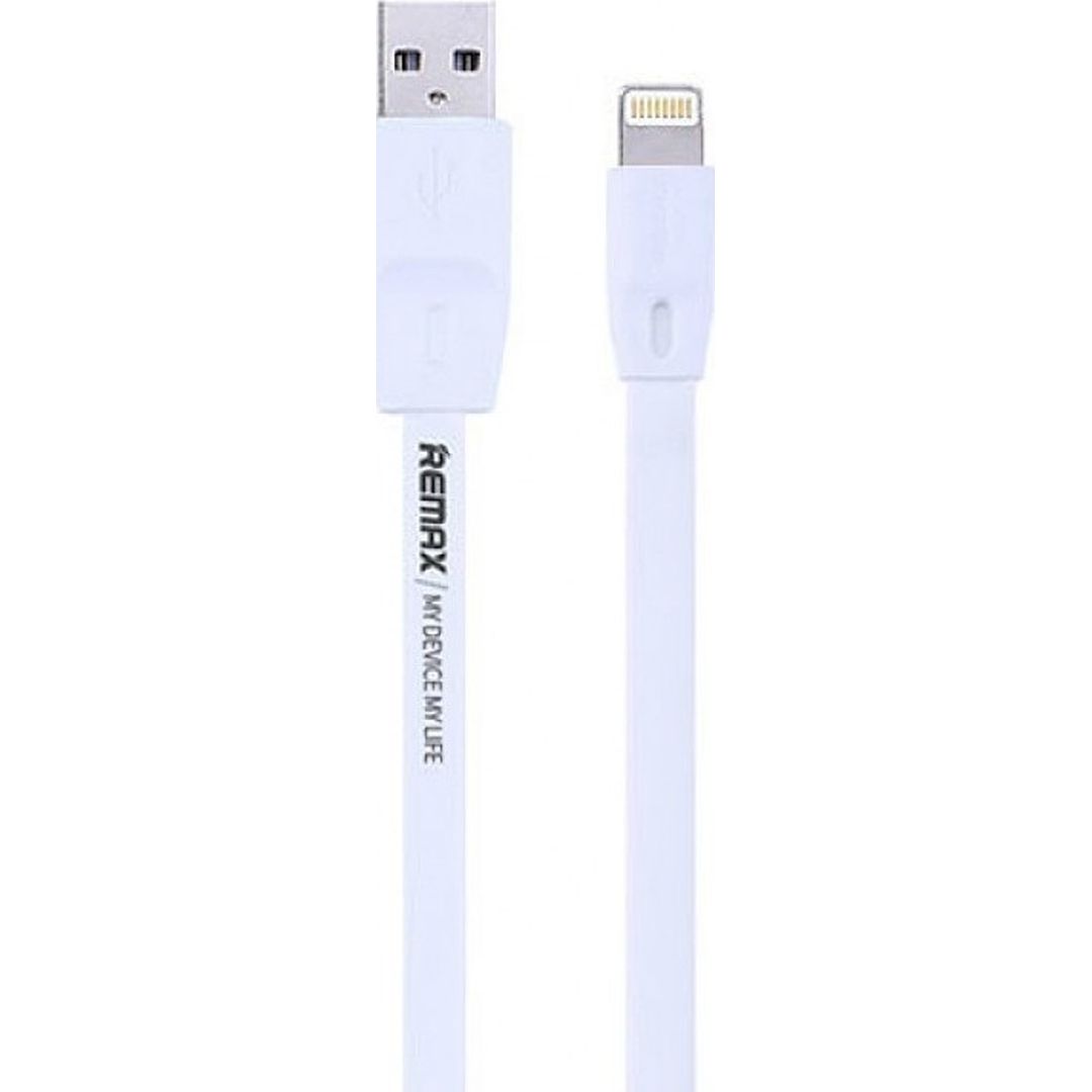 Remax Flat USB to Lightning Cable Λευκό 1m (Full Speed)