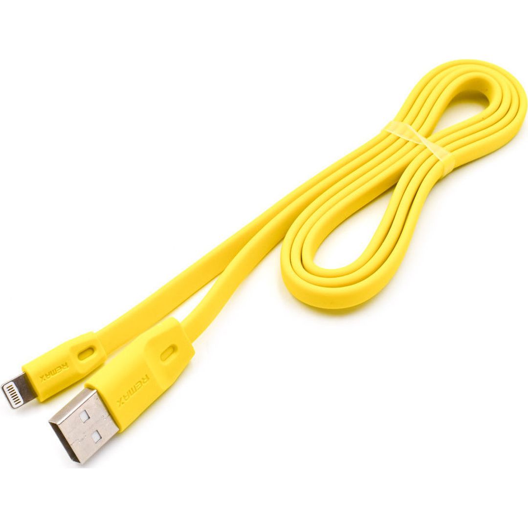 Remax RC-001i Flat USB to Lightning Cable Κίτρινο 1m