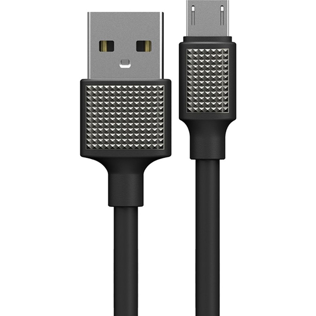 WK Regular USB 2.0 to micro USB Cable Μαύρο 1m (WDC-069m)