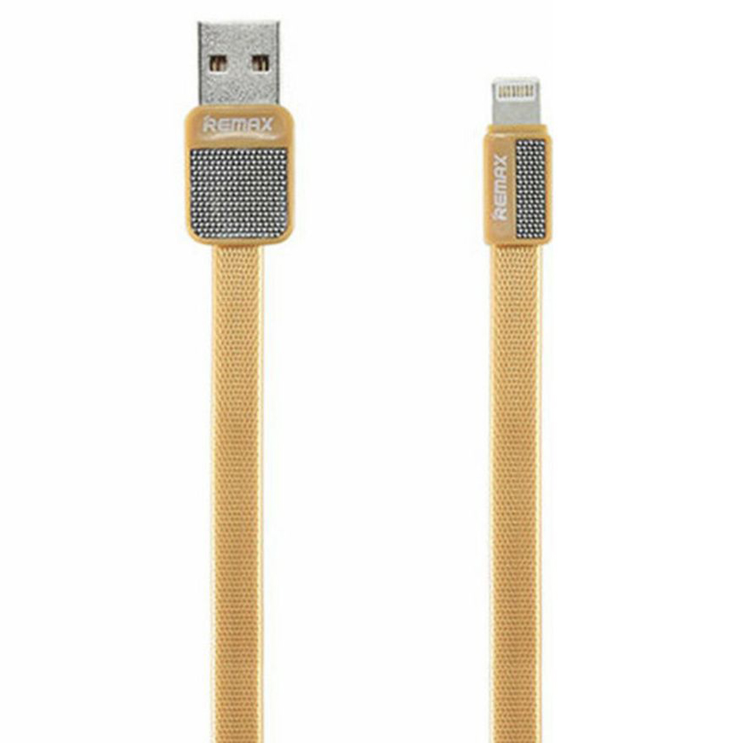 Remax Flat USB to Lightning Cable Χρυσό 1m (Platinum)