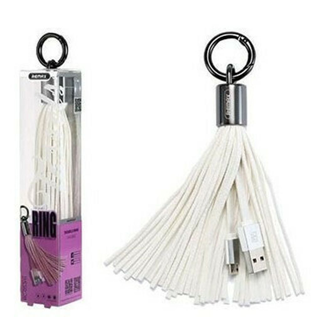 Remax Keychain USB 2.0 to micro USB Cable Λευκό 0.08m (RC-053m)