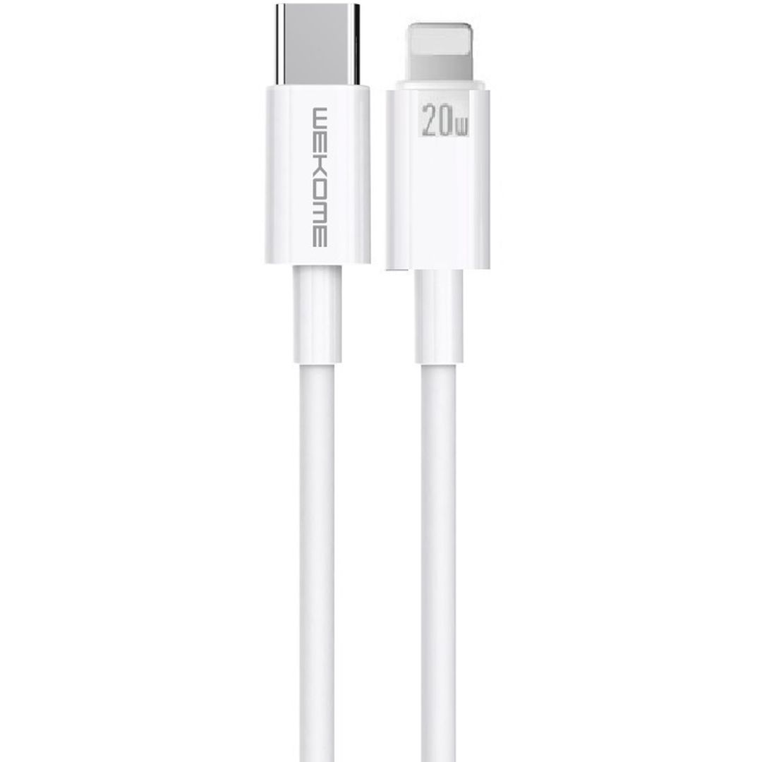 WK WDC-168 USB-C to Lightning Cable 20W Λευκό 1m