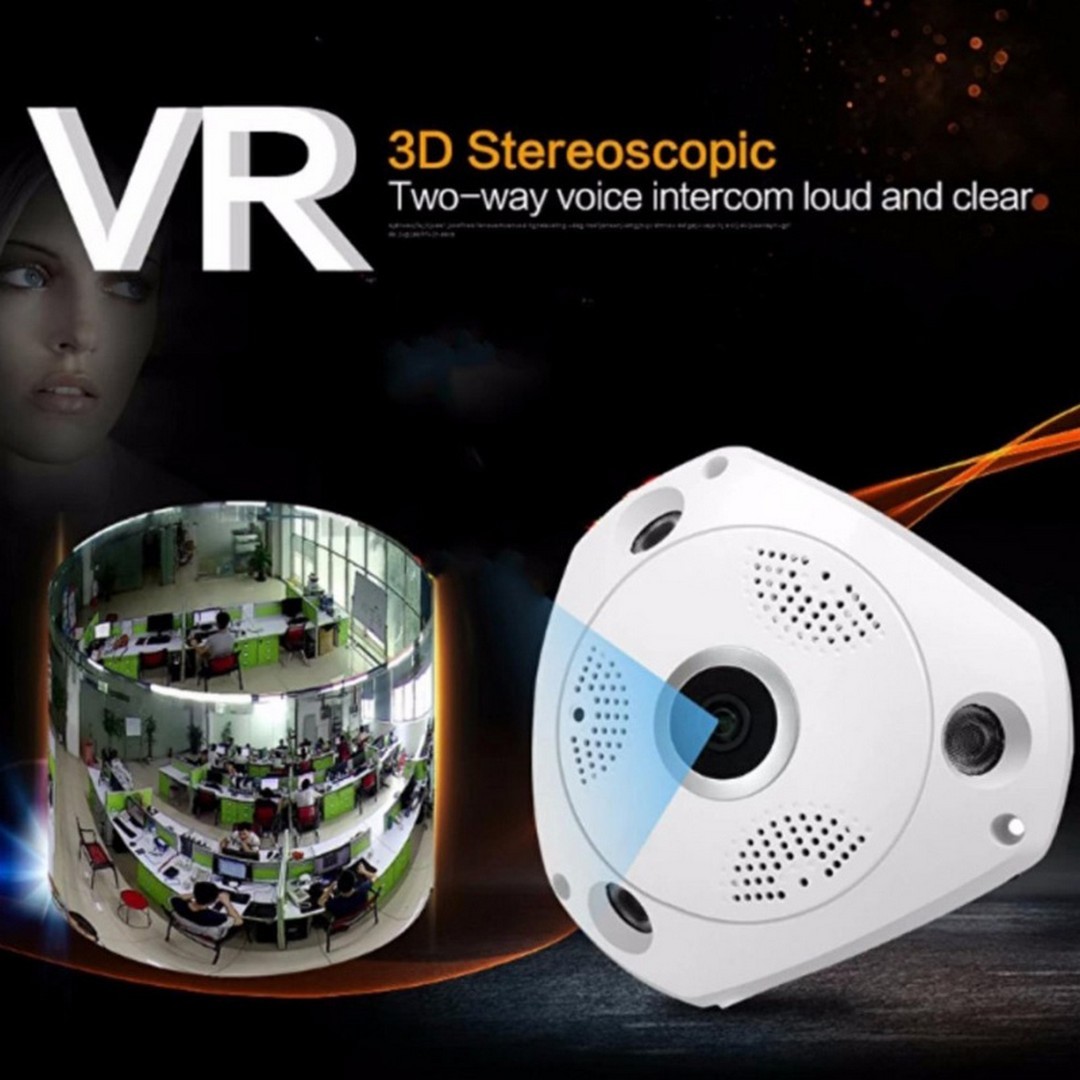 VR 3D LED IP WiFi 360 Panoramic Camera EC-P01