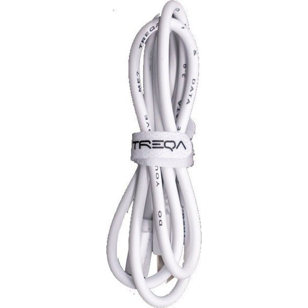 Treqa Regular USB 3.0 Cable USB-C male - USB-A male Λευκό 3m CA-8083