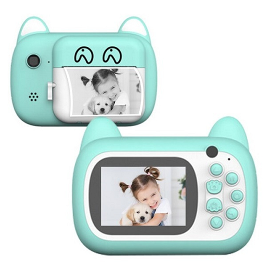 Παιδική φωτογραφική κάμερα A7 1080p childrens digital print camera σε σιέλ χρώμα