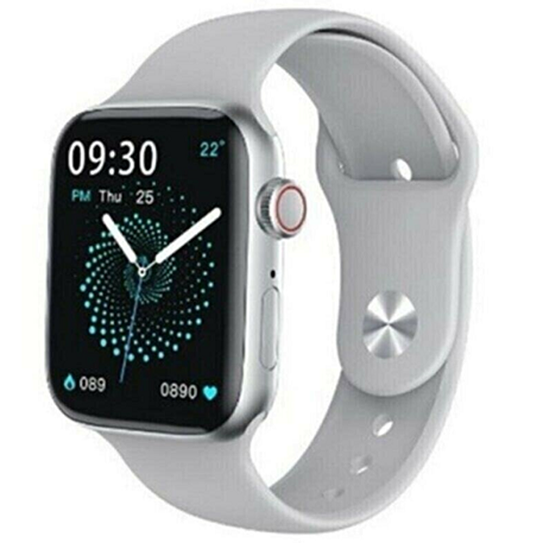 Smartwatch 45mm με παλμογράφο HW22 pro σε λευκό χρώμα