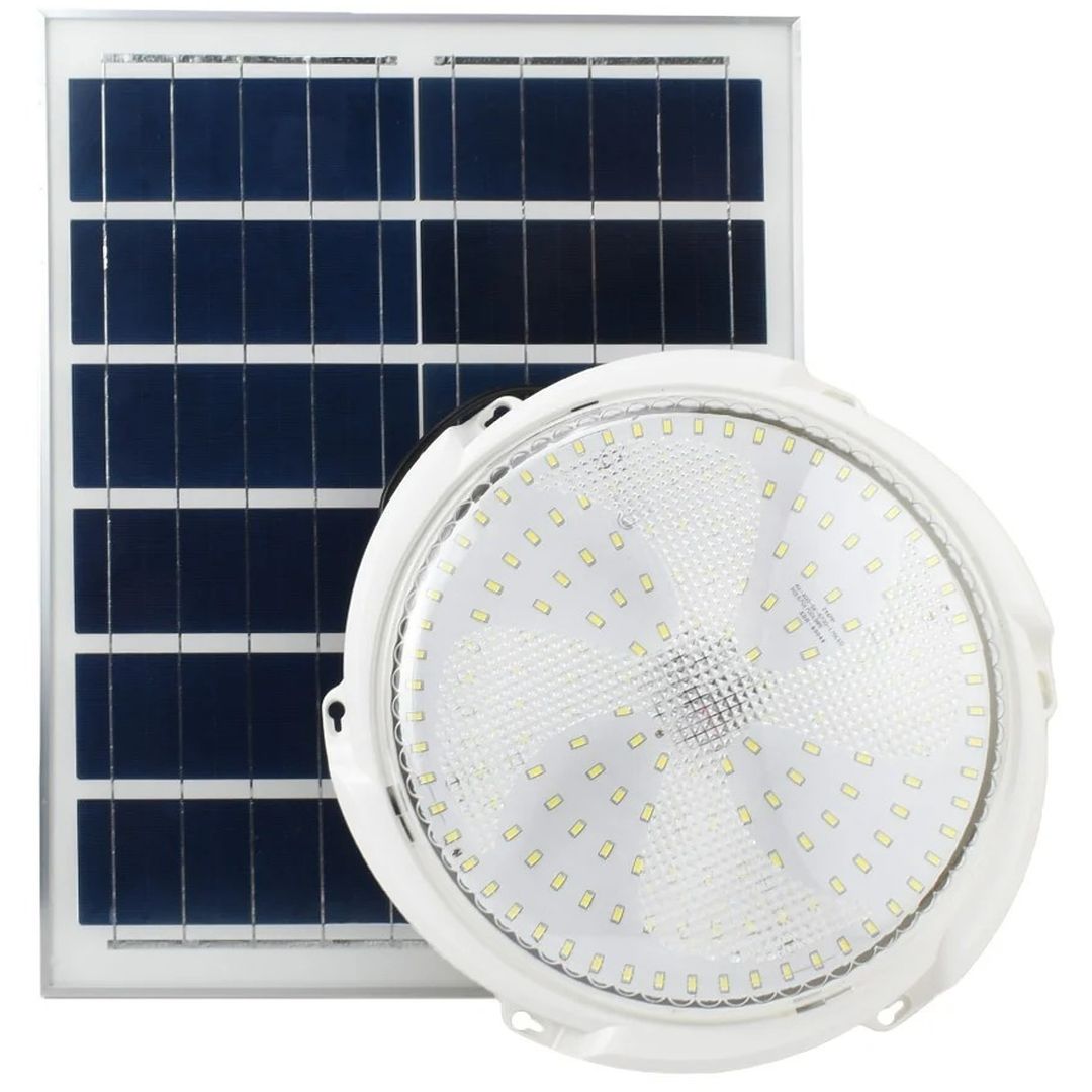 Επιτοίχιο Ηλιακό Φωτιστικό 400W Ψυχρό Λευκό 6500K με Φωτοκύτταρο και Τηλεχειριστήριο IP54 FO-11-06