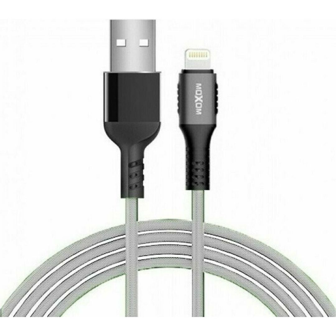 Moxom Braided USB to Lightning Cable Γκρι 3m (MX-CB43)