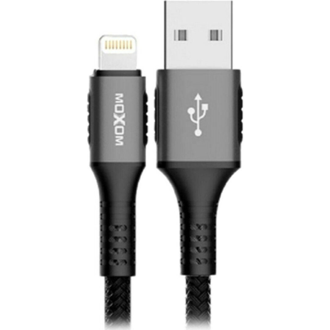 Moxom MX-CB43 Braided USB to Lightning Cable Μαύρο 3m