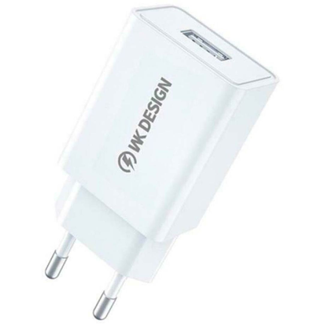 WK Φορτιστής Χωρίς Καλώδιο με Θύρα USB-A 10W Λευκός (WP-U118)