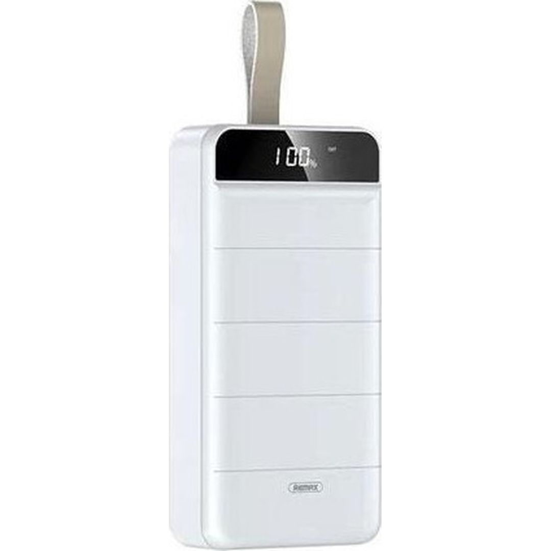 Remax Leader Power Bank 40000mAh με 3 Θύρες USB-A Λευκό