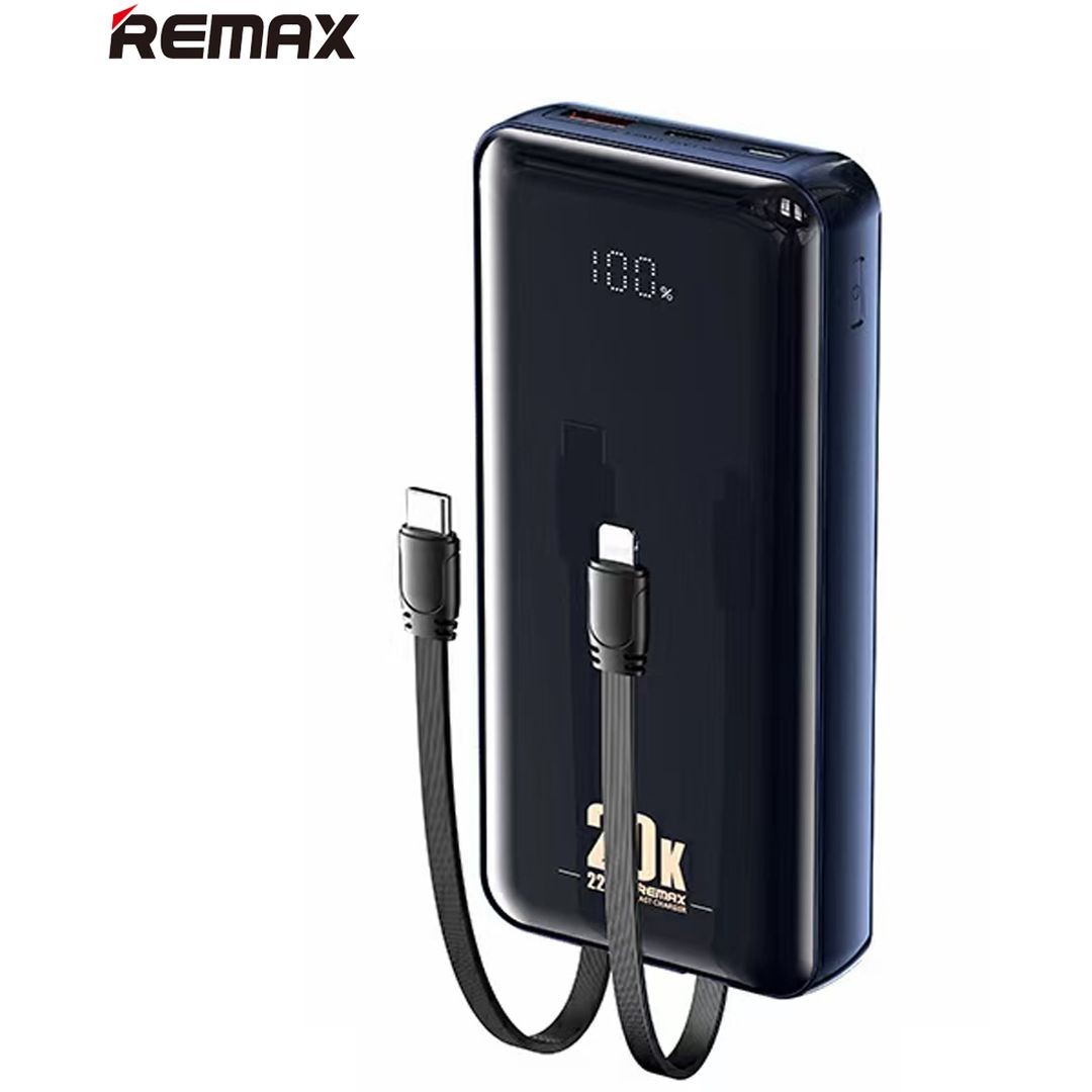 Remax RPP-311 Power Bank 20000mAh 22.5W με Θύρα USB-A και Θύρα USB-C Power Delivery Μαύρο