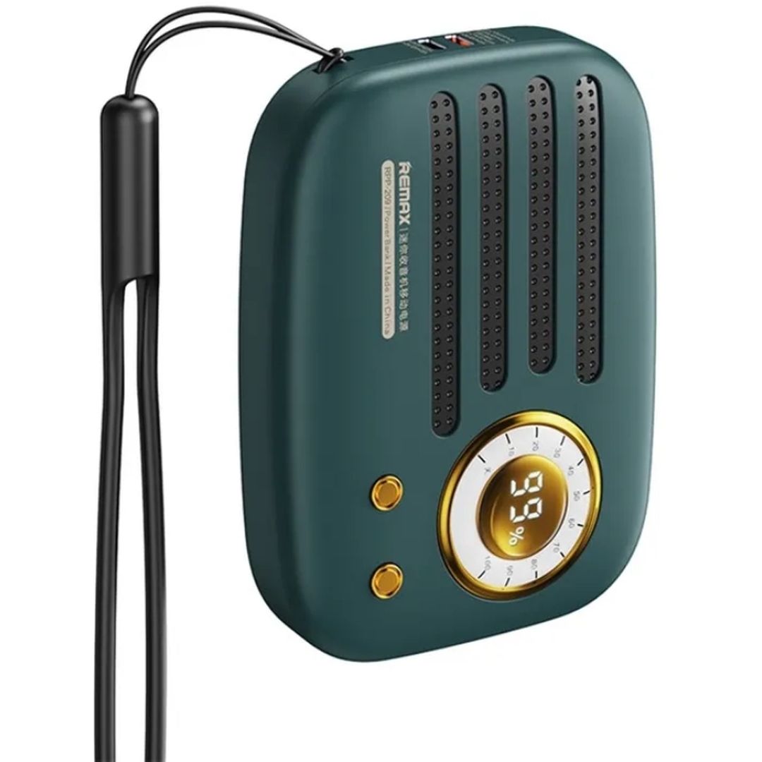 Remax RPP-209 Power Bank 10000mAh 22.5W με Θύρα USB-A και Θύρα USB-C Power Delivery Πράσινο