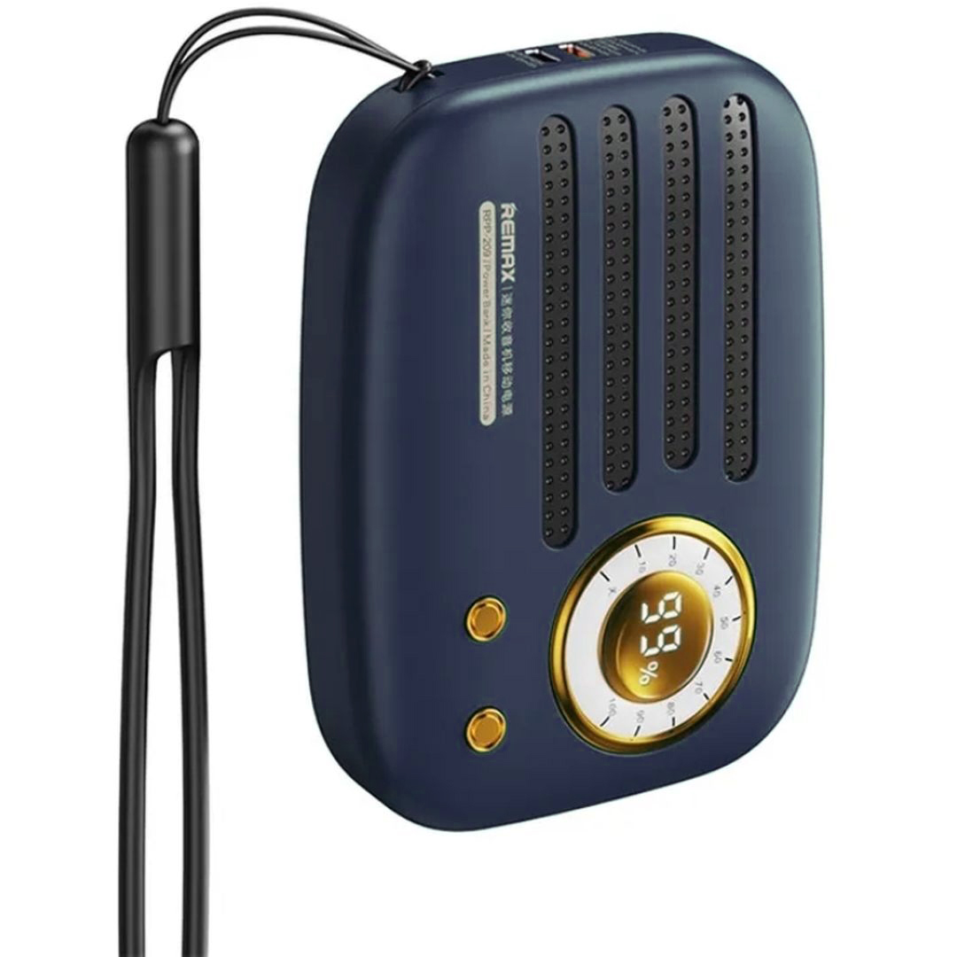 Remax RPP-209 Power Bank 10000mAh 22.5W με Θύρα USB-A και Θύρα USB-C Power Delivery Μπλε