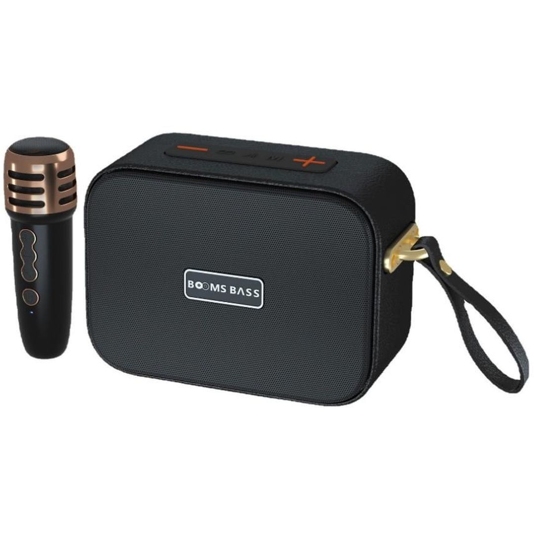 Μίνι ηχείο bluetooth karaoke με μικρόφωνο boombass M2101 wireless μαύρο