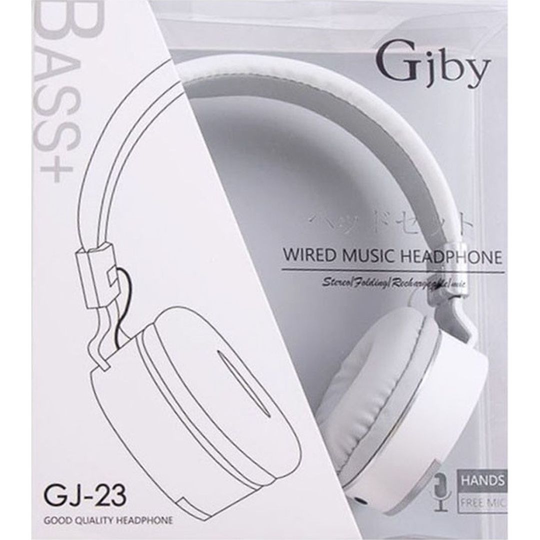 Gjby GJ-23 Ενσύρματα On Ear Ακουστικά Λευκά