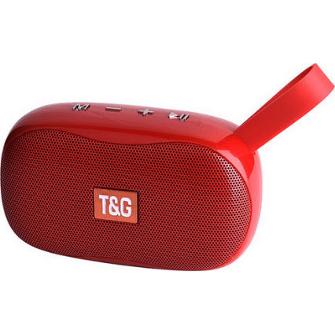T&G TG-173 Ηχείο Bluetooth 5W με Ραδιόφωνο και Διάρκεια Μπαταρίας έως 6 ώρες Κόκκινο