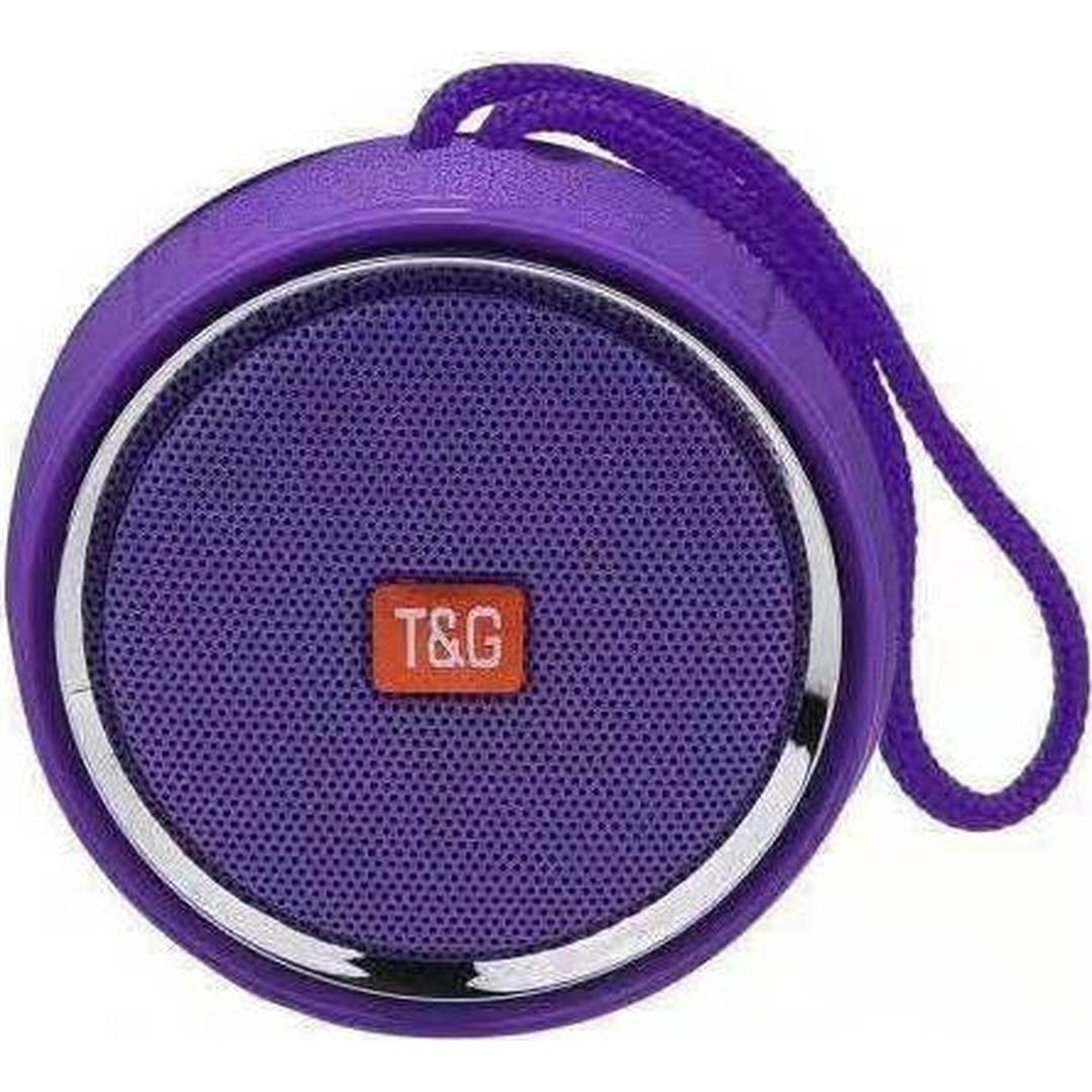 T&G TG-536 Ηχείο Bluetooth 3W με Ραδιόφωνο και Διάρκεια Μπαταρίας έως 4 ώρες Μωβ