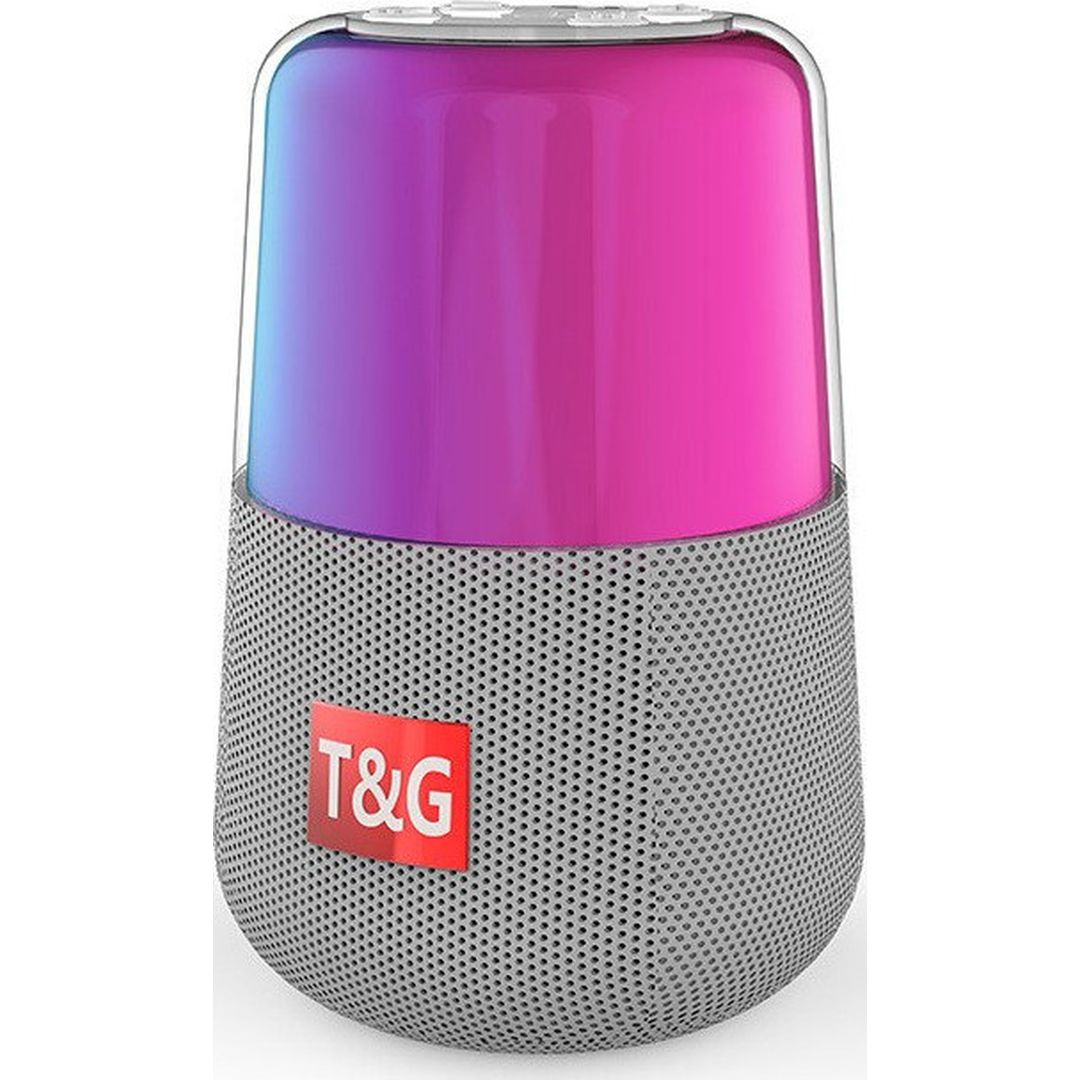 T&G TG168 Ηχείο Bluetooth 5W με Ραδιόφωνο Γκρι