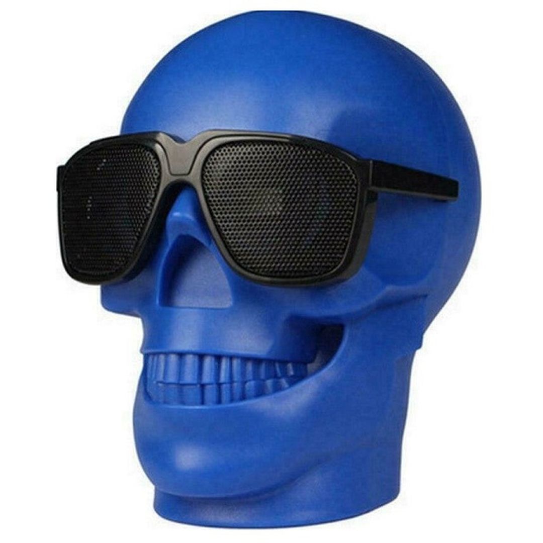 Sunglasses Skull Head Ηχείο Bluetooth Μπλε