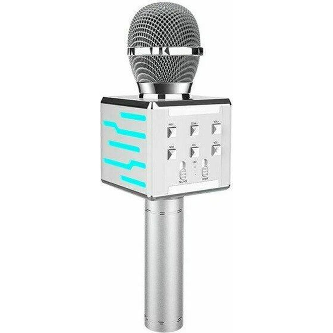 Ασύρματο Μικρόφωνο Karaoke DS-868 σε Ασημί Χρώμα