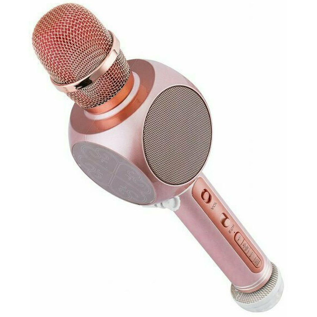 Ασύρματο Μικρόφωνο Karaoke YS-63 σε Ροζ Χρυσό Χρώμα