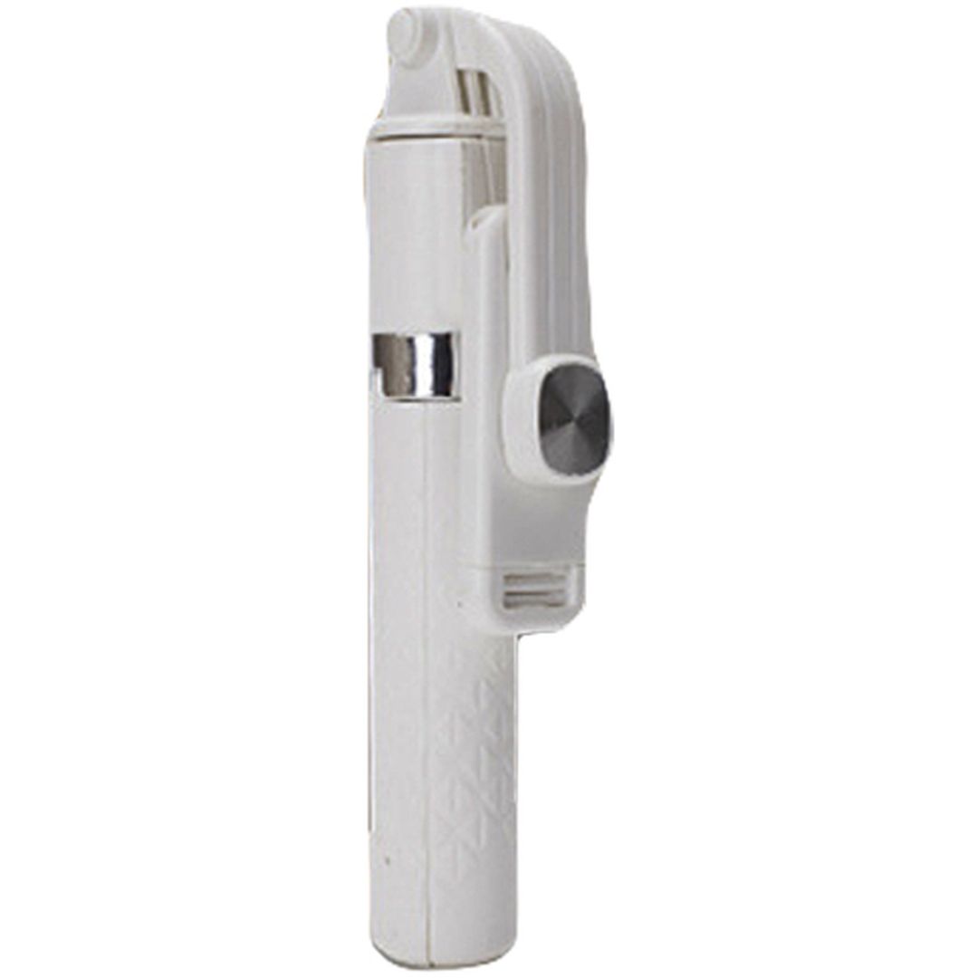 JC-06 Selfie Stick με Bluetooth / Τηλεχειριστήριο Λευκό