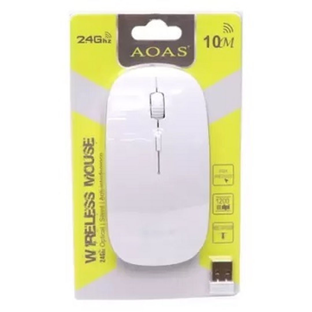 AOAS R-601 Ασύρματο Gaming Ποντίκι Λευκό