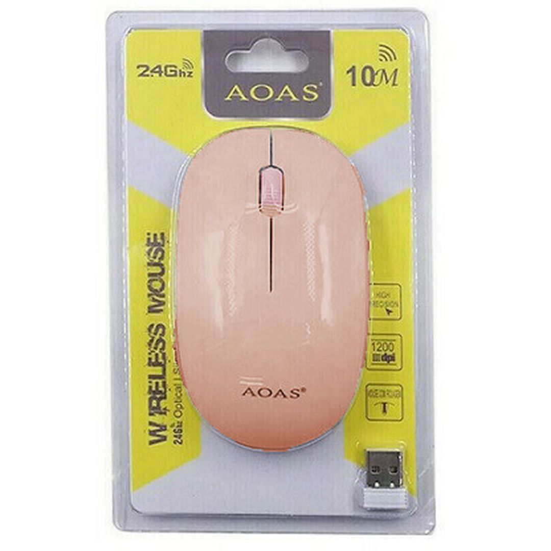 Aoas R-605 Ασύρματο Ποντίκι Ροζ