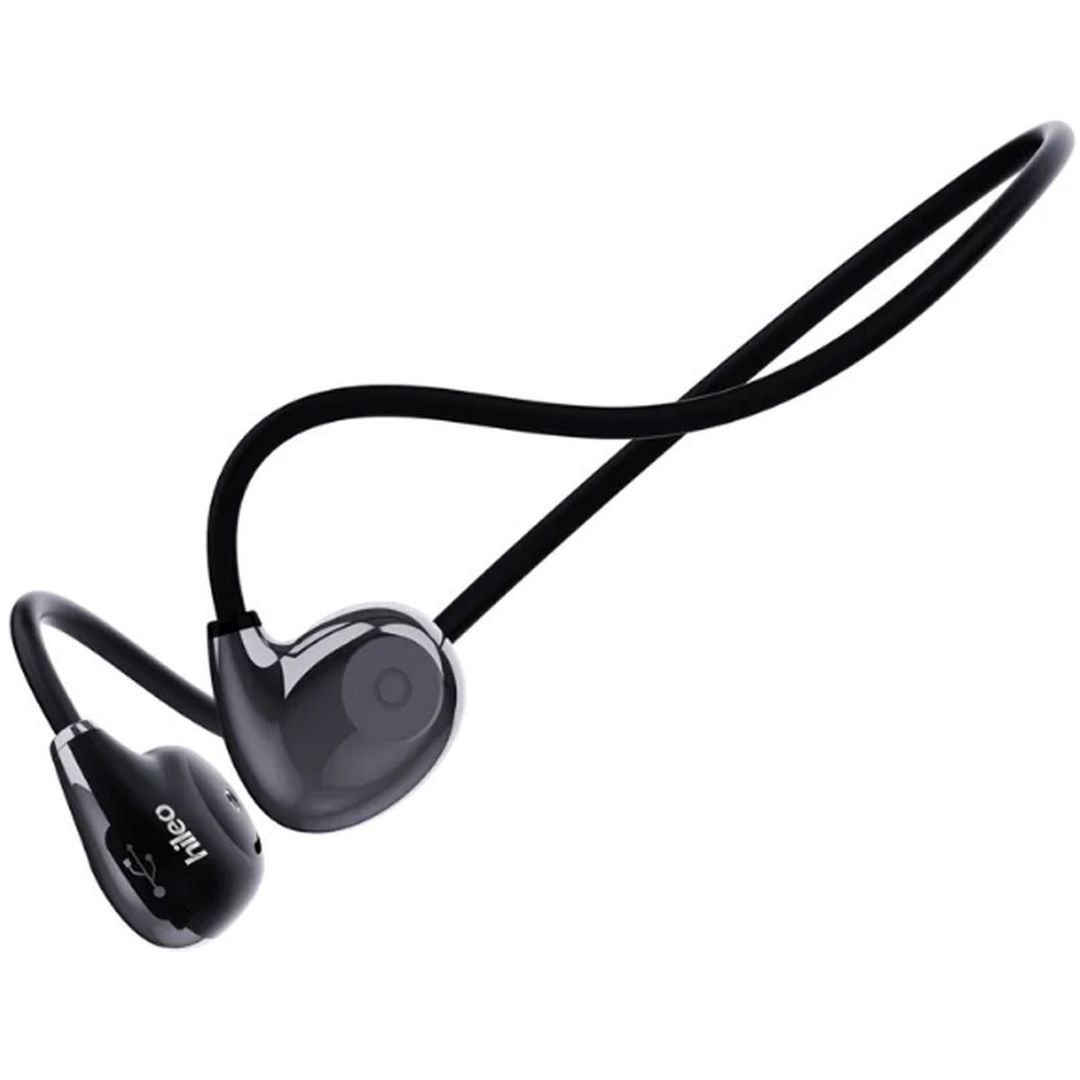 Hileo Hi72 Bone Conduction Bluetooth Handsfree Ακουστικά με Αντοχή στον Ιδρώτα Μαύρα